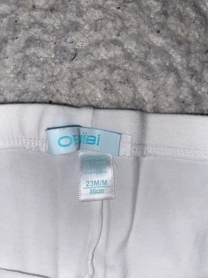 Legging court blanc Obaibi 23 mois / 2 ans - photo numéro 3
