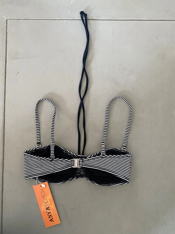 Maillot de bain Anya Beach 2 pièce taille 40 blanc et noir - photo numéro 13