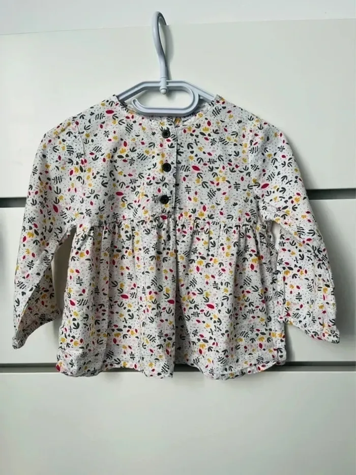 Blouse liberty manches longues 12 Mois Vertbaudet