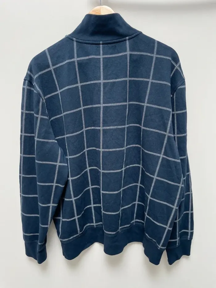 Quart-Zip Nautica navy blue checkered mens XL - photo numéro 7