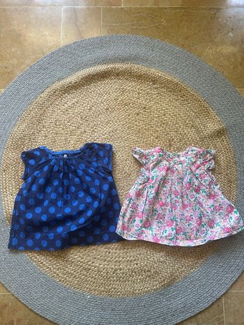 2 hauts été fille 6 mois jacadi 