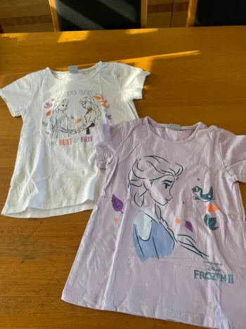 2 t shirt 8-10 ans fille