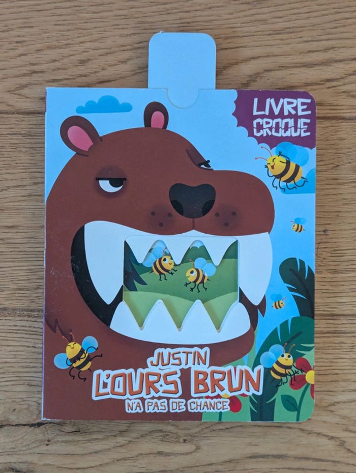 Lot de 2 "Livre croque", Justin l'ours brun et Filon le loup - photo numéro 4