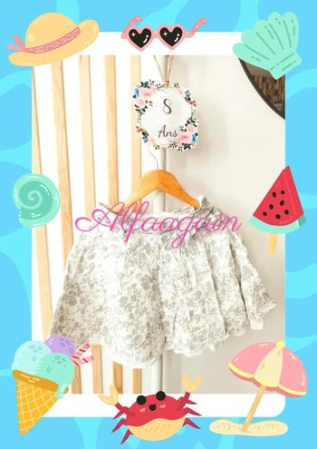 Jupe blanche grise mexx 8ans