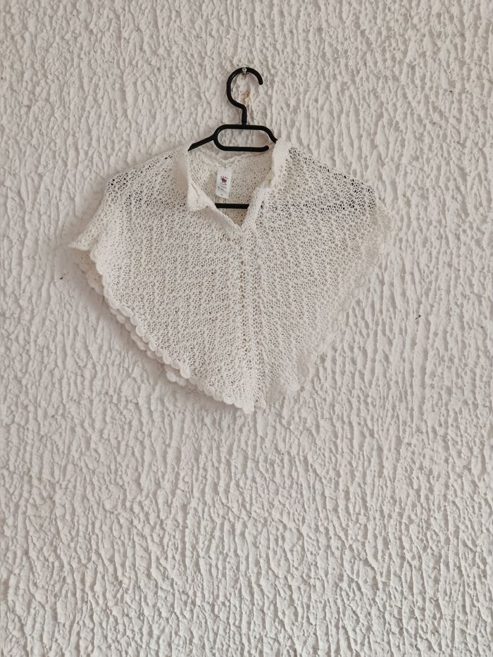Poncho blanc