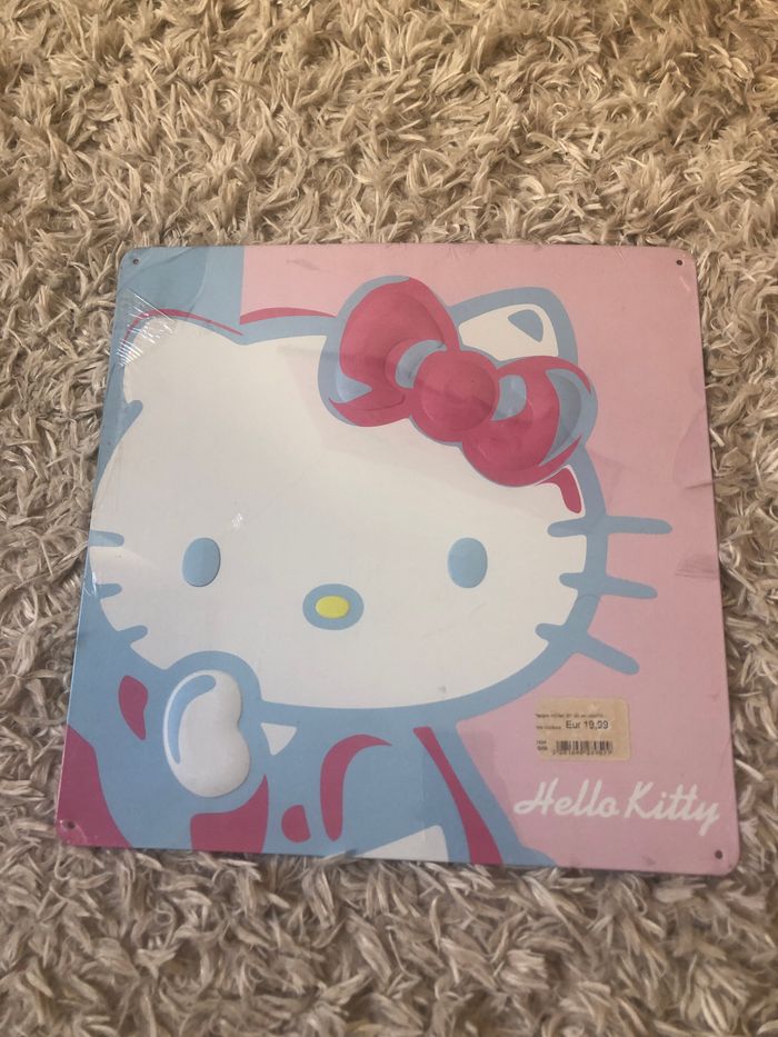 Plaque métal Hello Kitty Neuve