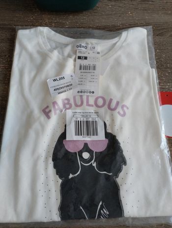 Tee shirt manche longue Neuf 12 ans