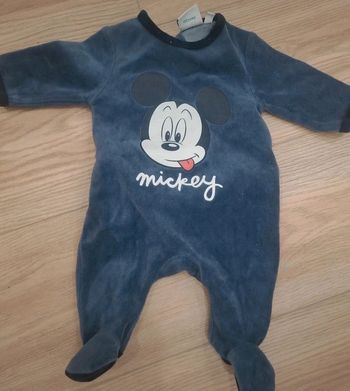Pyjama velours mickey