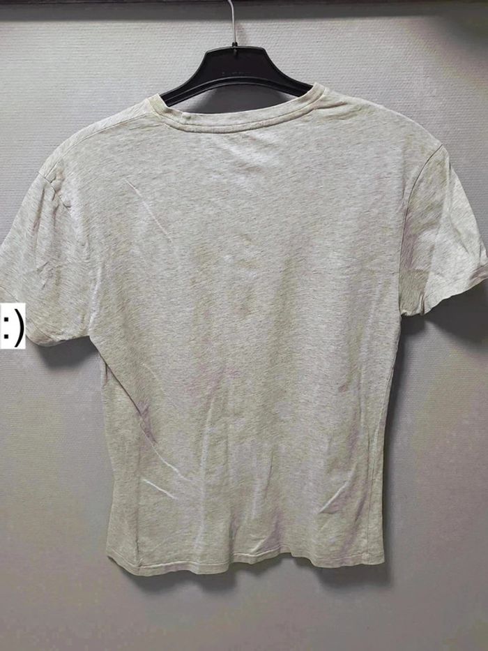 T-shirt vintage Polo Ralph Lauren gris chiné logo brodé – XS (style Y2K, casual chic) - photo numéro 7