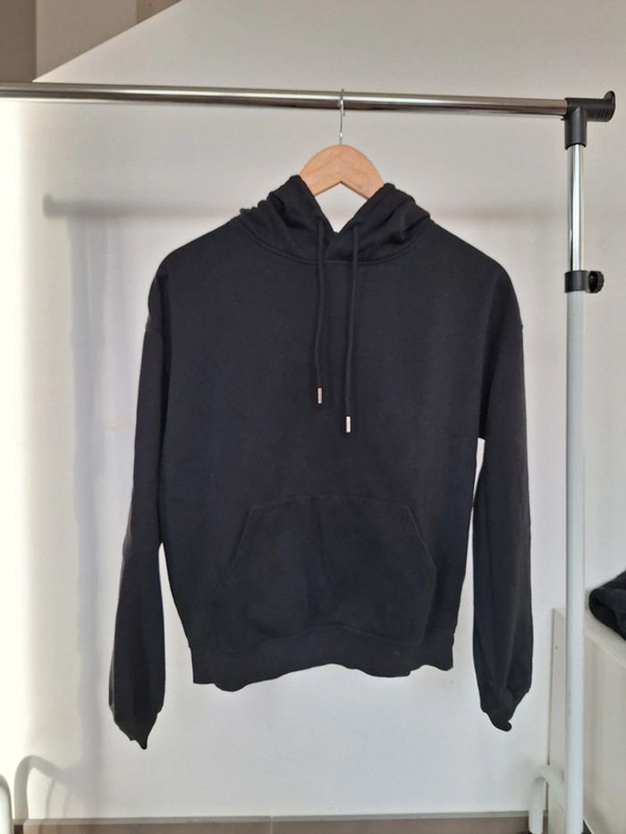 Pull sweat à capuche noir Jennyfer femme XS