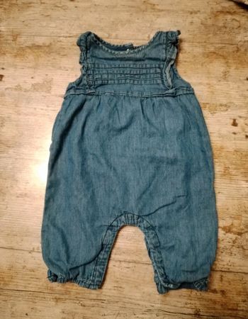Jolie combinaison fille en jeans été 3 mois TAO