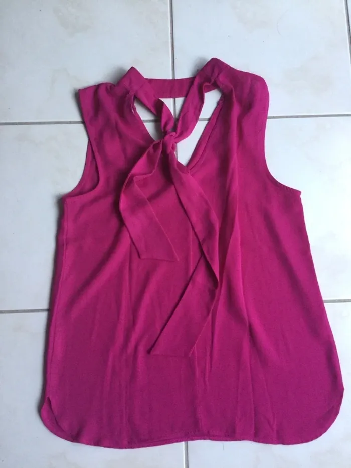 Chemisier chic fuschia T38 - photo numéro 2