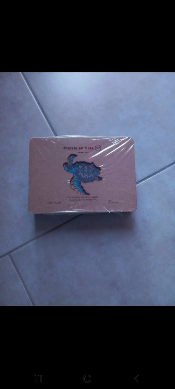 Puzzle wooden tortue
