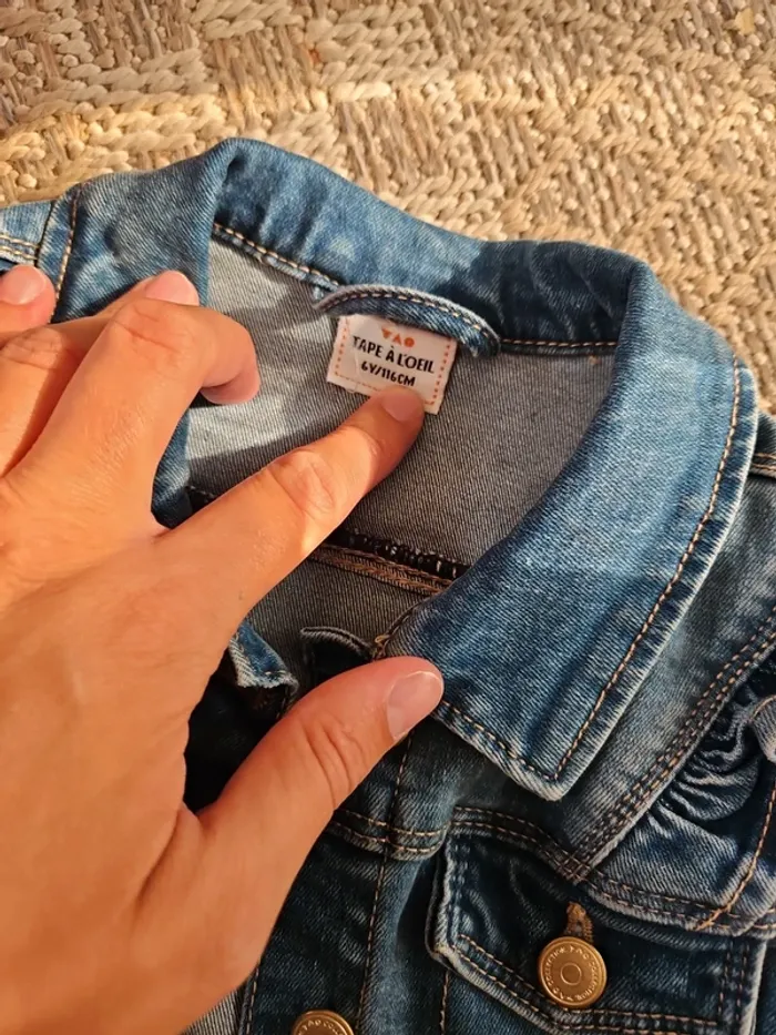 Veste en jean fille - photo numéro 2