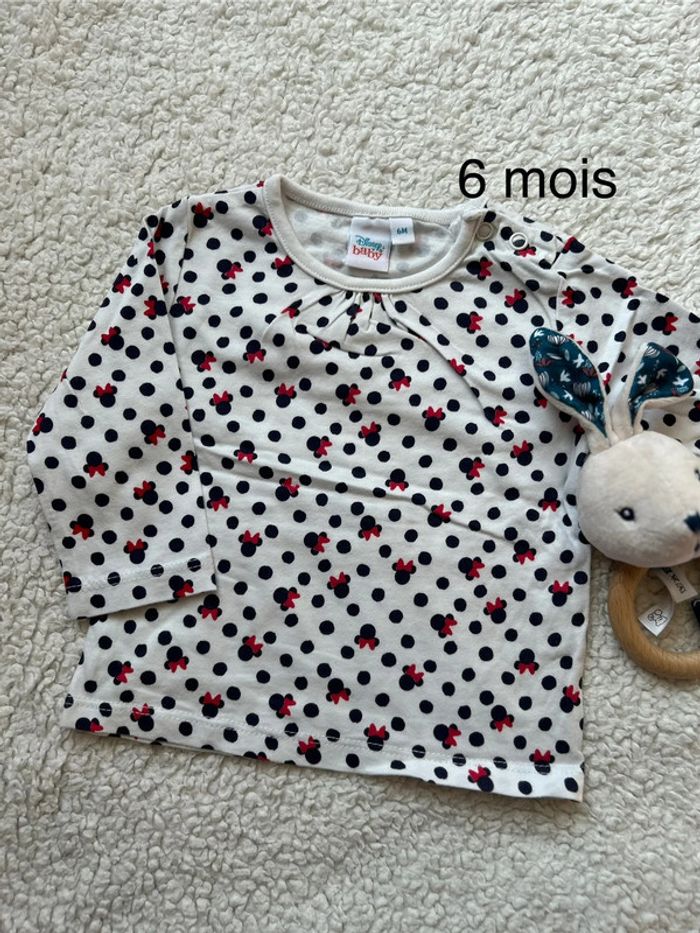 T shirt manche Minnie longue 6 mois