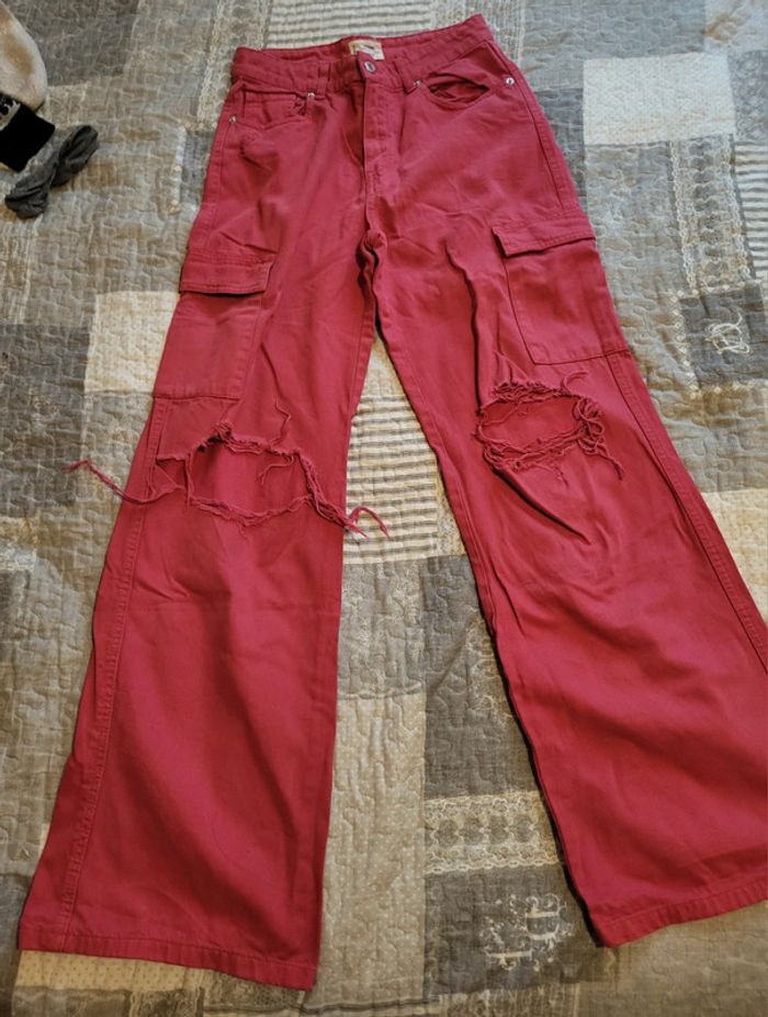 Jean cargo large taille 38