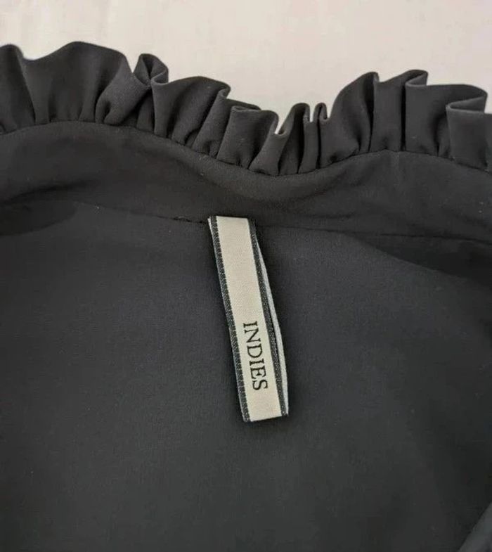 Robe d'été noire manches longues - Indies - taille 36 - photo numéro 3