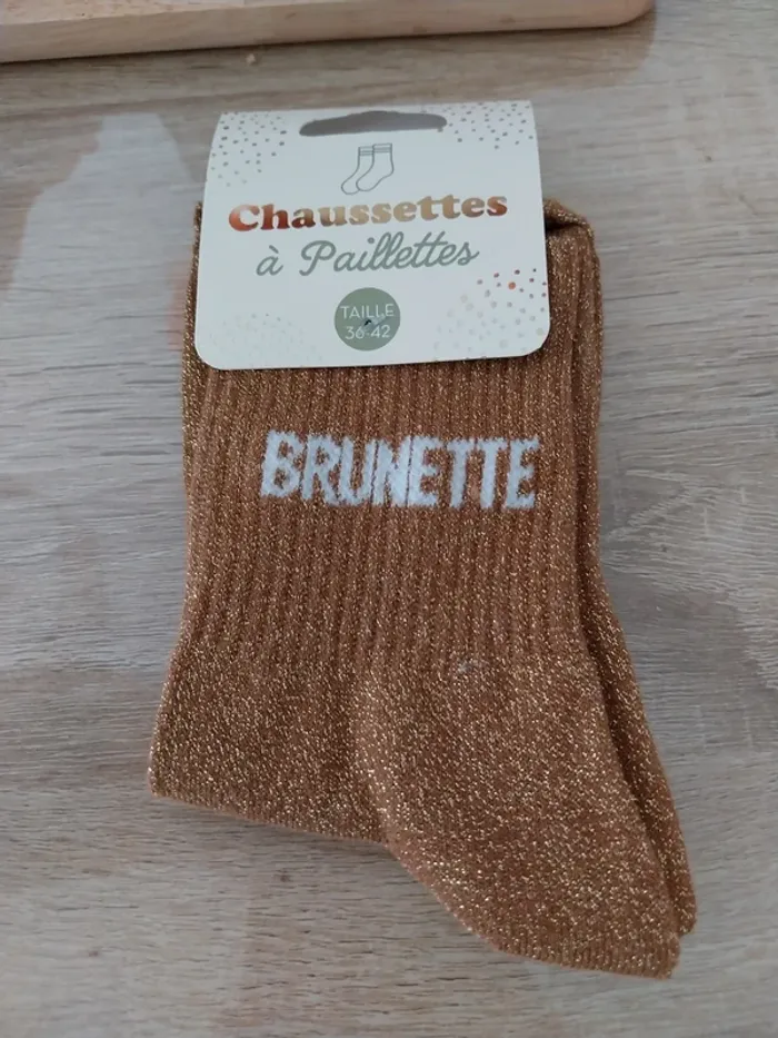 Chaussettes à paillettes Brunette