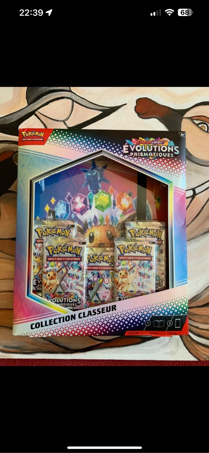 Coffret Pokémon classeur évolution prismatique 8.5