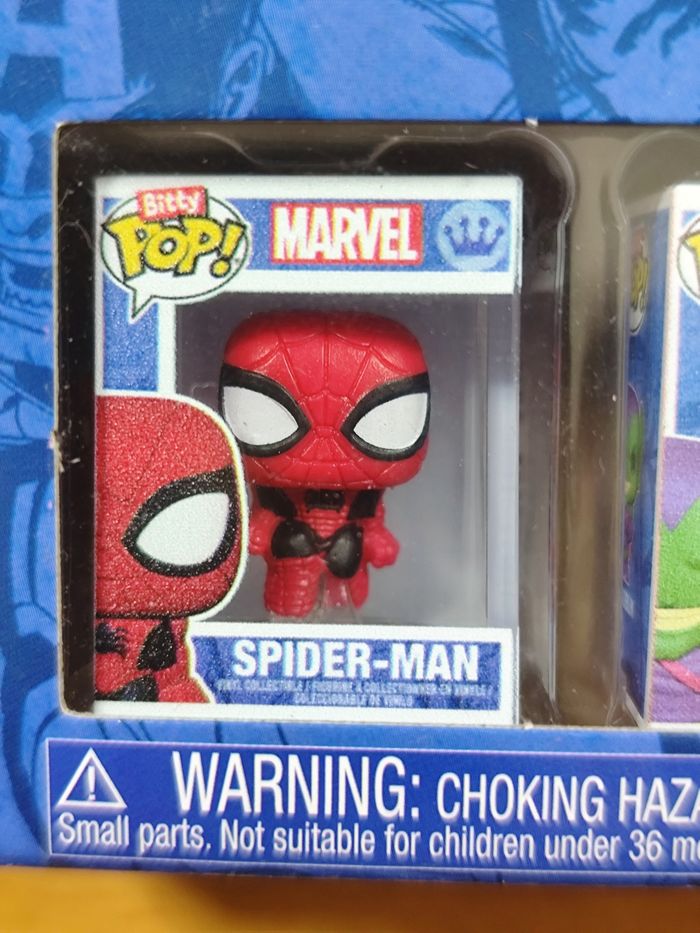 Lot De 2 Boîtes De 4 Bitty Pop! Marvel Comics Spider-Verse (8 Figurines) - photo numéro 7