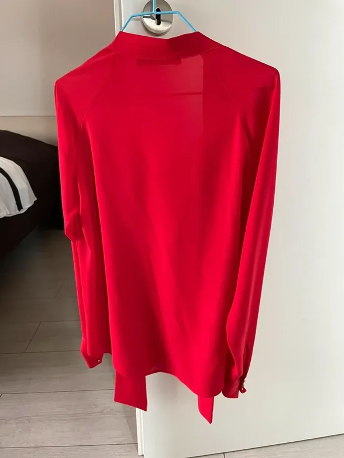 Chemisier rouge Zara - photo numéro 2