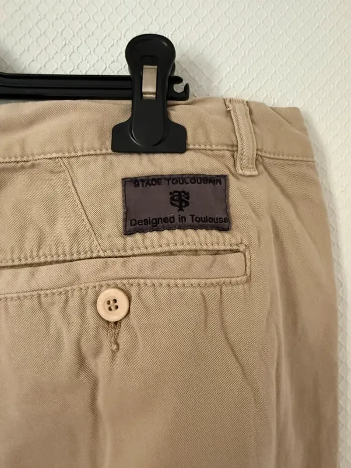 Chino beige en très bon état taille 44 stade toulousain - photo numéro 5