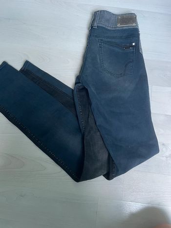 Superbe jean Le Temps des Cerises - tricolore  Noir & Gris Fonce & bleu - Taille 26