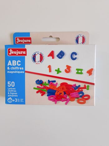 ABC & chiffres magnétiques jeujura complet comme neuf 