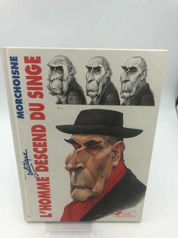 Bande dessinée l’homme politique descend du singe