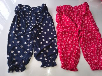 Lot de 2 pantalons fluides bébé