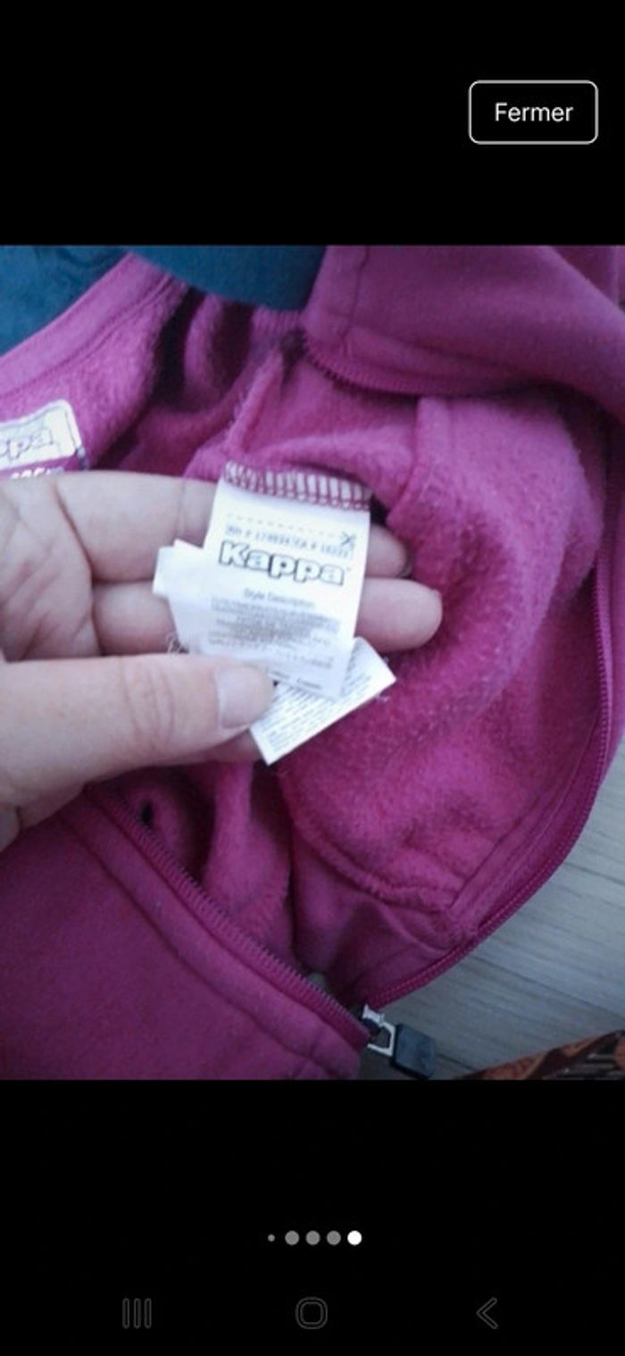 Jogging kappa rose taille 3 ans - photo numéro 8