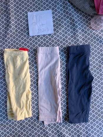 Legging court bébé fille 24 mois