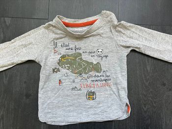 Tee shirt manches longues Vertbaudet 9M