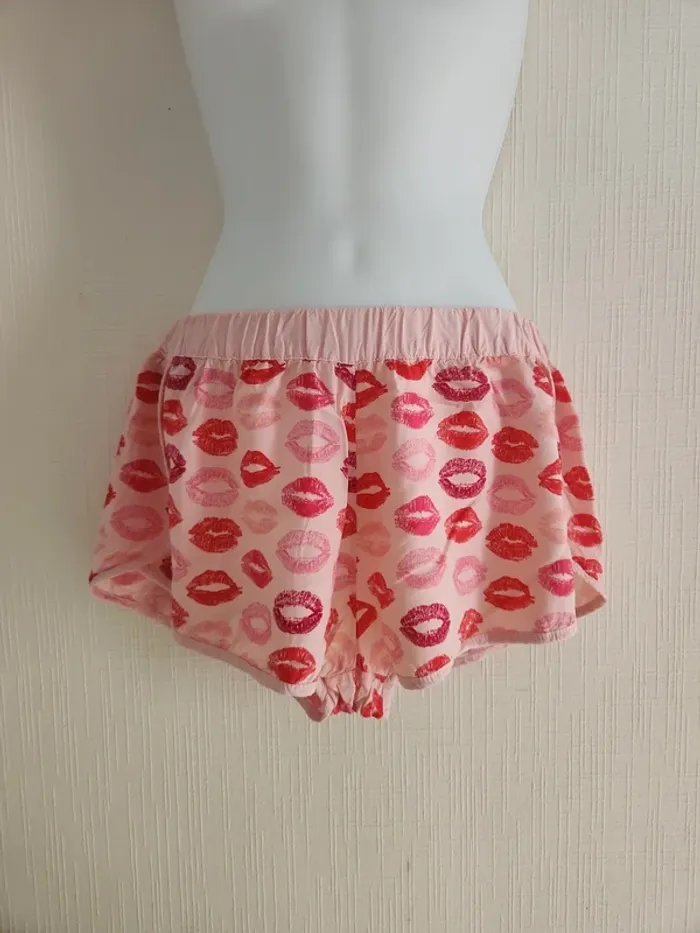 Short de pyjama Undiz taille S motif lèvres
