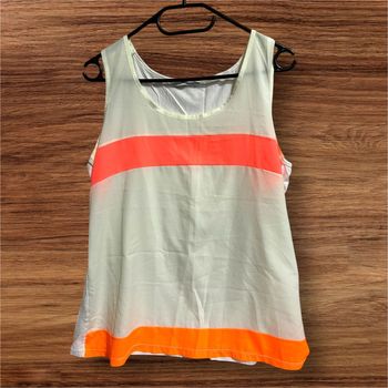 Débardeur blanc/rose, Gémo - 40/L