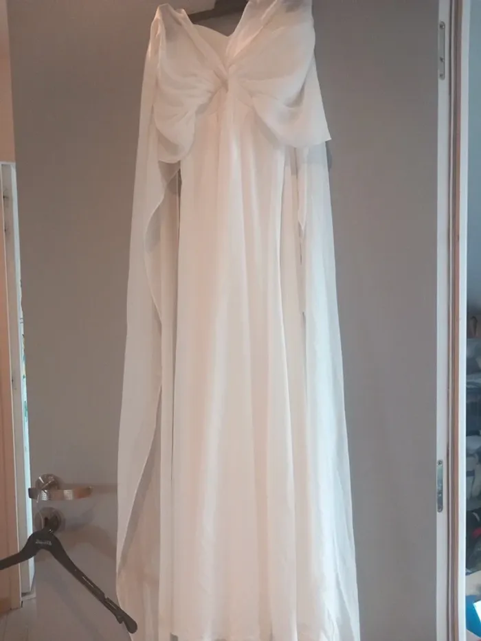 Robe longue blanche multiposition 36 - photo numéro 2