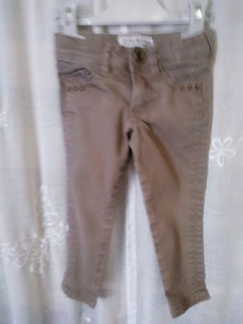 Jeans gris taupe skinny 2 ans Okaïdi