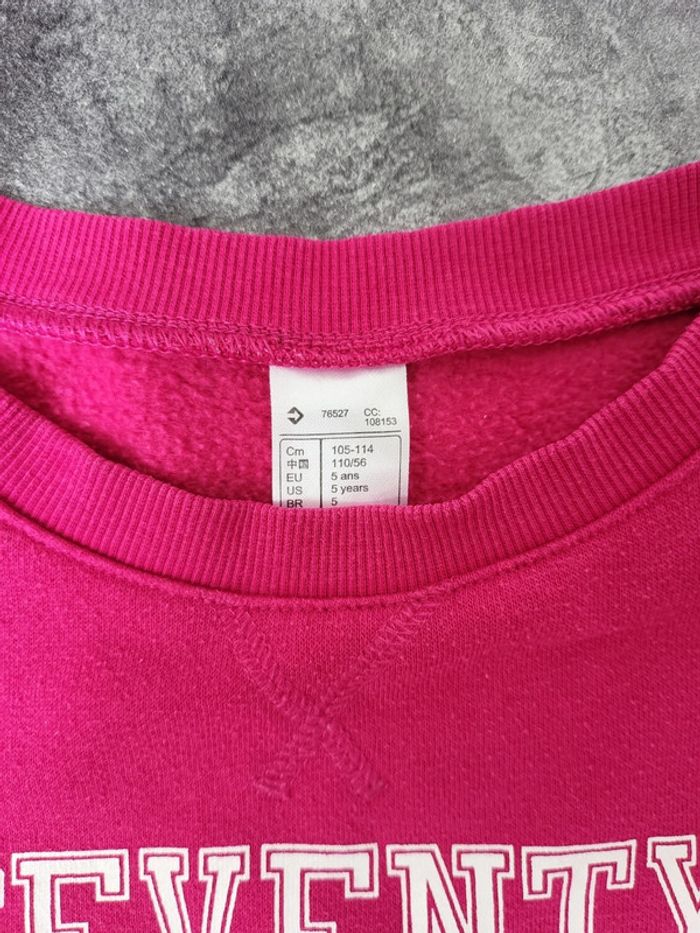 Ensemble jogging molleton fille 5 ans domyos très bon état - photo numéro 3