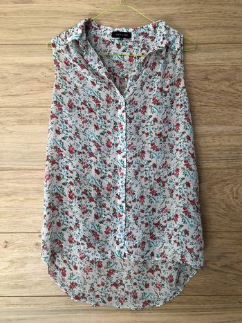 Blouse légère sans manche T-shirt chemisier débardeur New Look  taille 10 ou 38