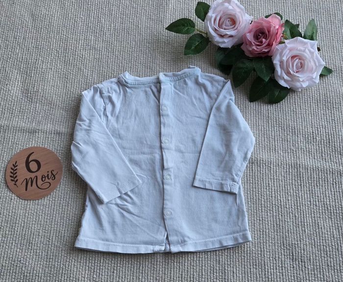 T-shirt manches longues Obaibi 6 mois très bon état - photo numéro 2