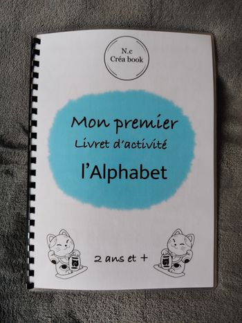 Livret d'activité l'alphabet conçu pour les enfants 2 ans et plus