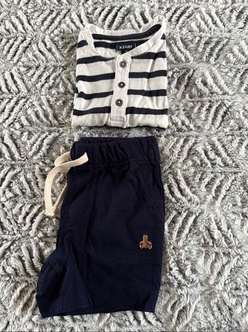Ensemble t-shirt Kiabi & short Gap 9 mois