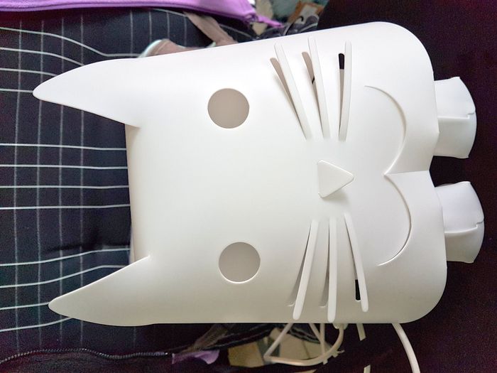 Officina Crea Italie – Lampe veilleuse chat pour enfant coloris blanc en polypropylène - photo numéro 7