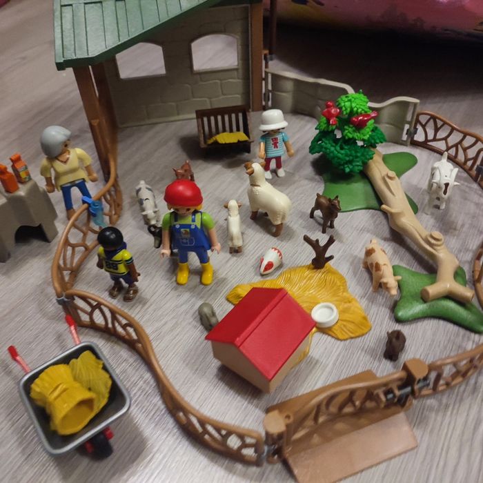 Playmobil 6635 parc animalier avec visiteurs manque ma fourche - photo numéro 2