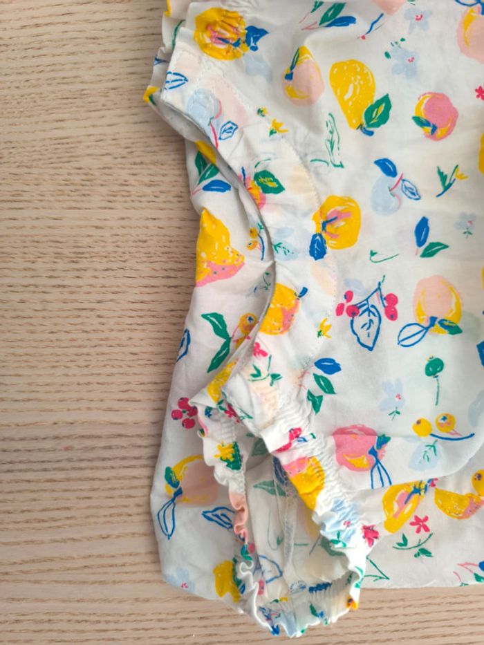 Barboteuse Petit bateau / neuf / taille 6 mois / imprimé fruité multicolores - photo numéro 5