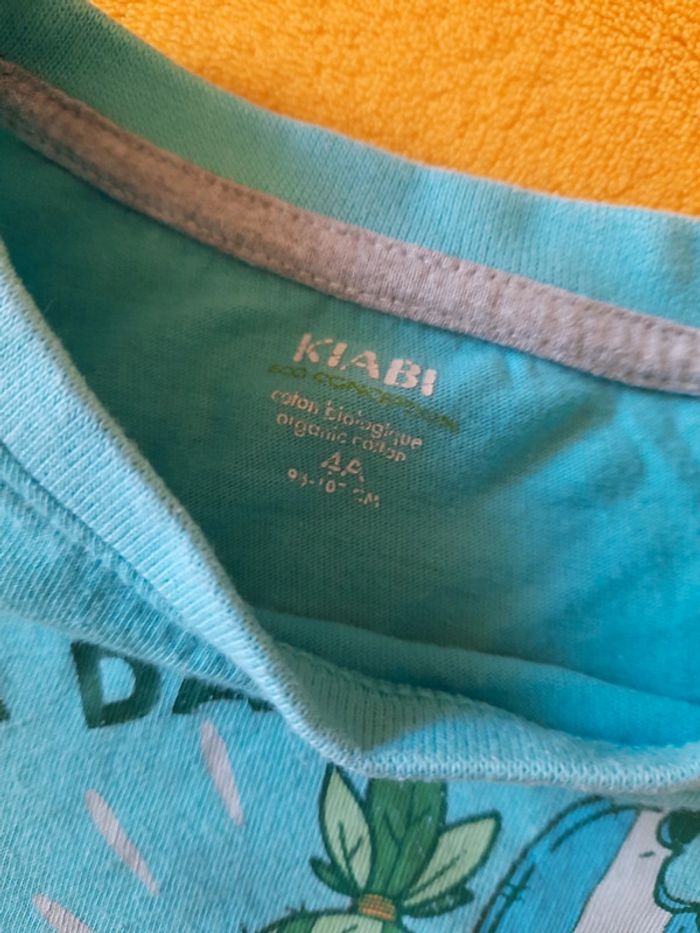 Tee-shirt turquoise 4 ans - photo numéro 3