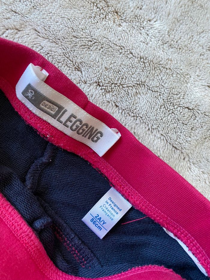 Bas de survêtement legging Okaïdi 2 ans - photo numéro 3