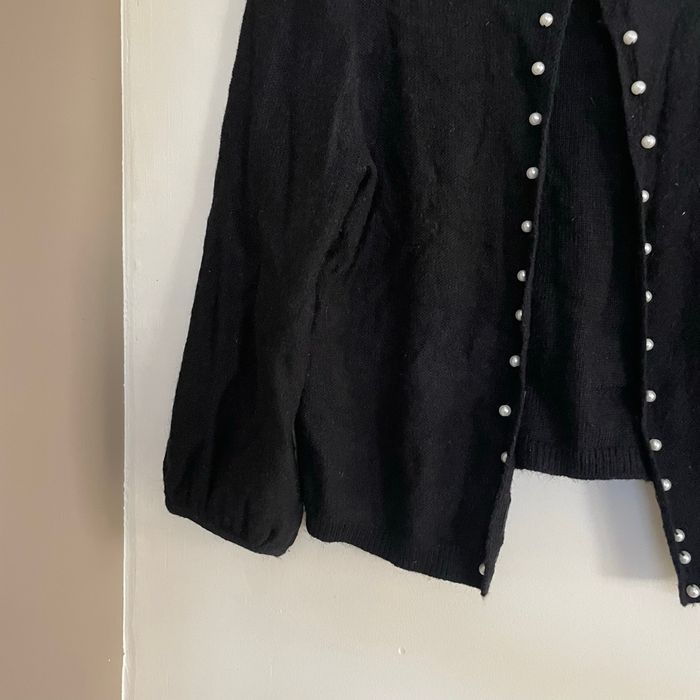 Gilet noir perles Vero Moda Taille M laine & angora chic et chaud V058 - photo numéro 5