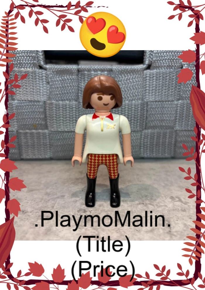 Personnage figurine femme playmobil