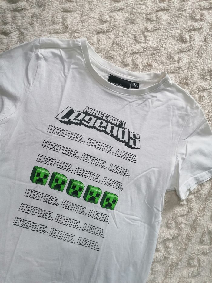 T-shirt manches courtes Minecraft legends 🟩 mixte 12 ans